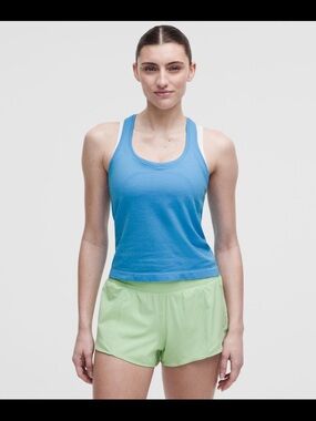 Lululemon Blue swiftly tech Racerback Tank Top